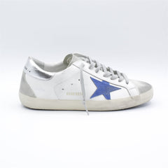 White-silver-blue Sneaker