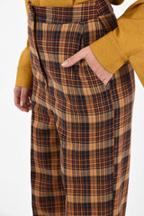 District Check High Waist DUBLIN Palazzo Pants