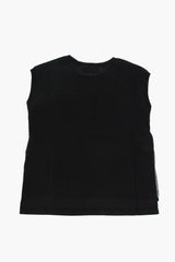 silk t-shirt with zip detail - 6 Y