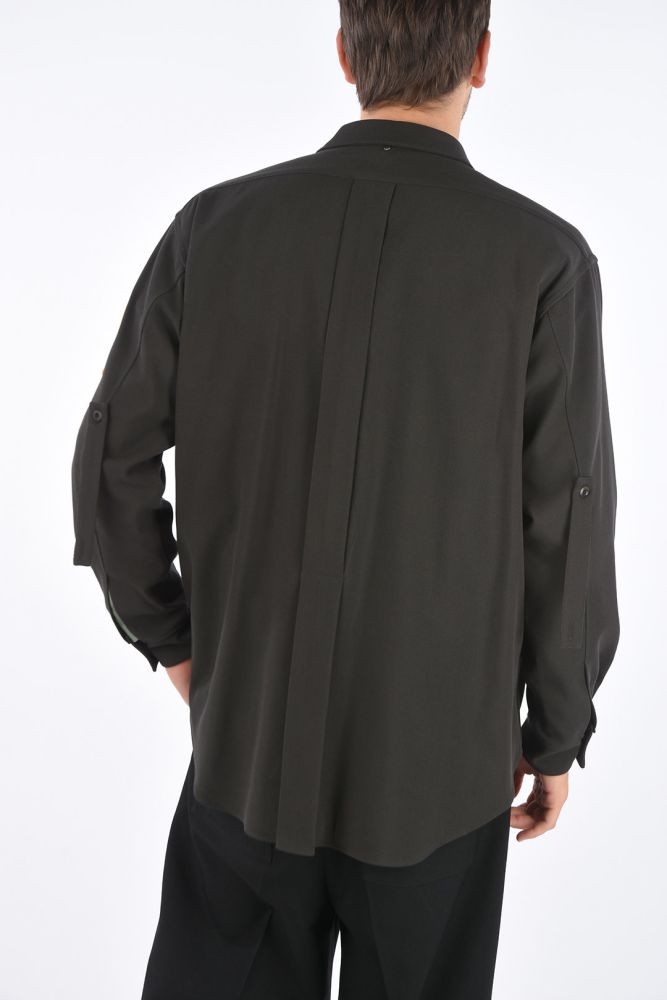 Maxi Patch Pocket Half-Zipped Shirt