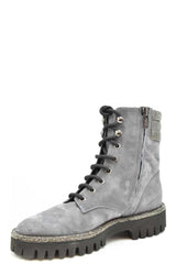 ninalilou Bootie Color: gray Material: chamois : 100%