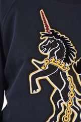 Crew Neck ART SCHOOL UNICORN Sweatshirt