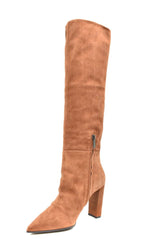 ninalilou Boots Color: Brown Material: chamois : 100%