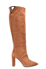 ninalilou Boots Color: Brown Material: chamois : 100%