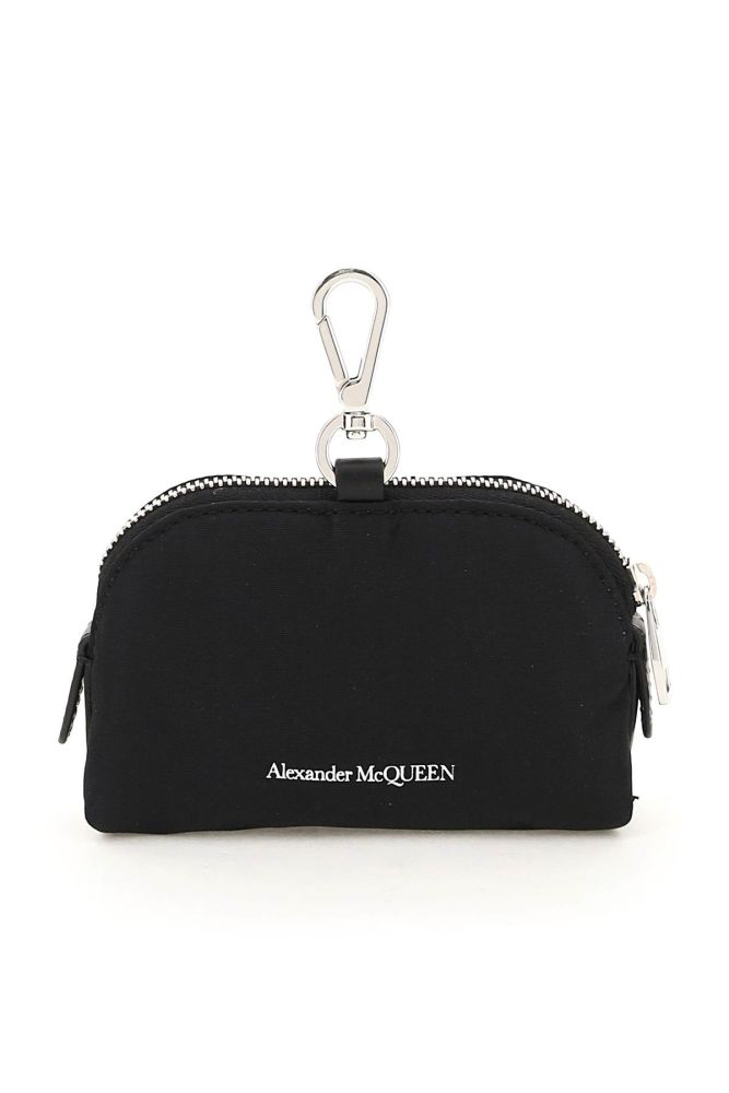 McQUEEN GRAFFITI POLYFAILLE SMALL POUCH