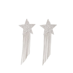 Palladium crystal Earring