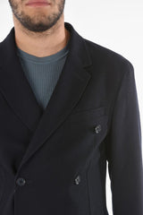 CC COLLECTION Virgin Wool Double-breasted Blazer with Braid