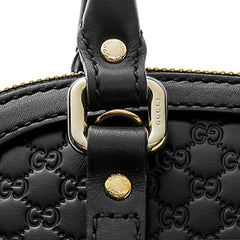 Gucci microguccissima bag black leather