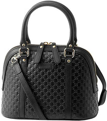 Gucci microguccissima bag black leather
