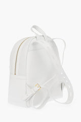 LOVE perforated faux leather backpack with maxi pocket on th