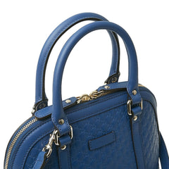 Gucci microguccissima bag blue leather