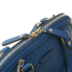 Gucci microguccissima bag blue leather