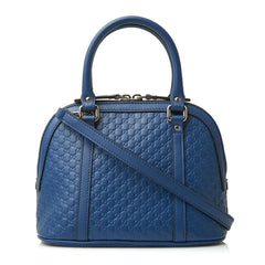 Gucci microguccissima bag blue leather