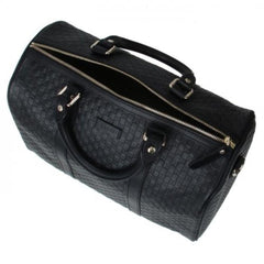 Boston bag micro guccissima gg black leather satchel