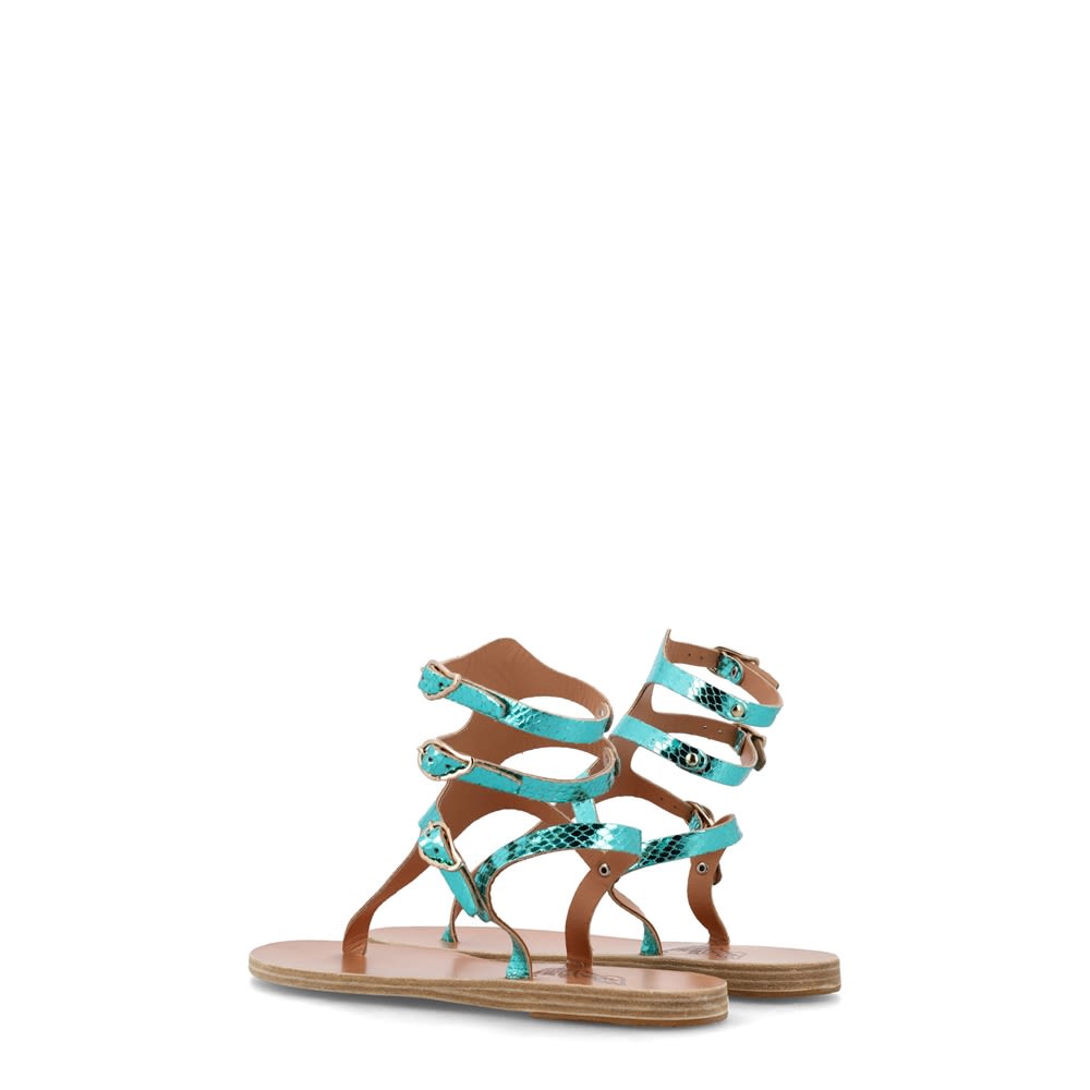 Beige light blue Sandal