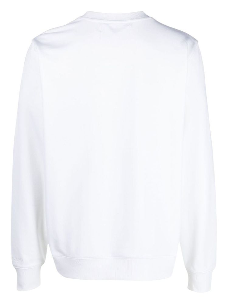 Calvin klein jeans yaf bright white sweatshirt