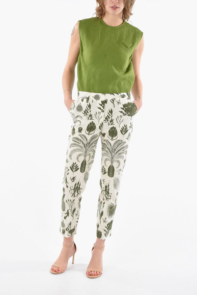 Tropical Printed Cotton CINAPPLE Trousers