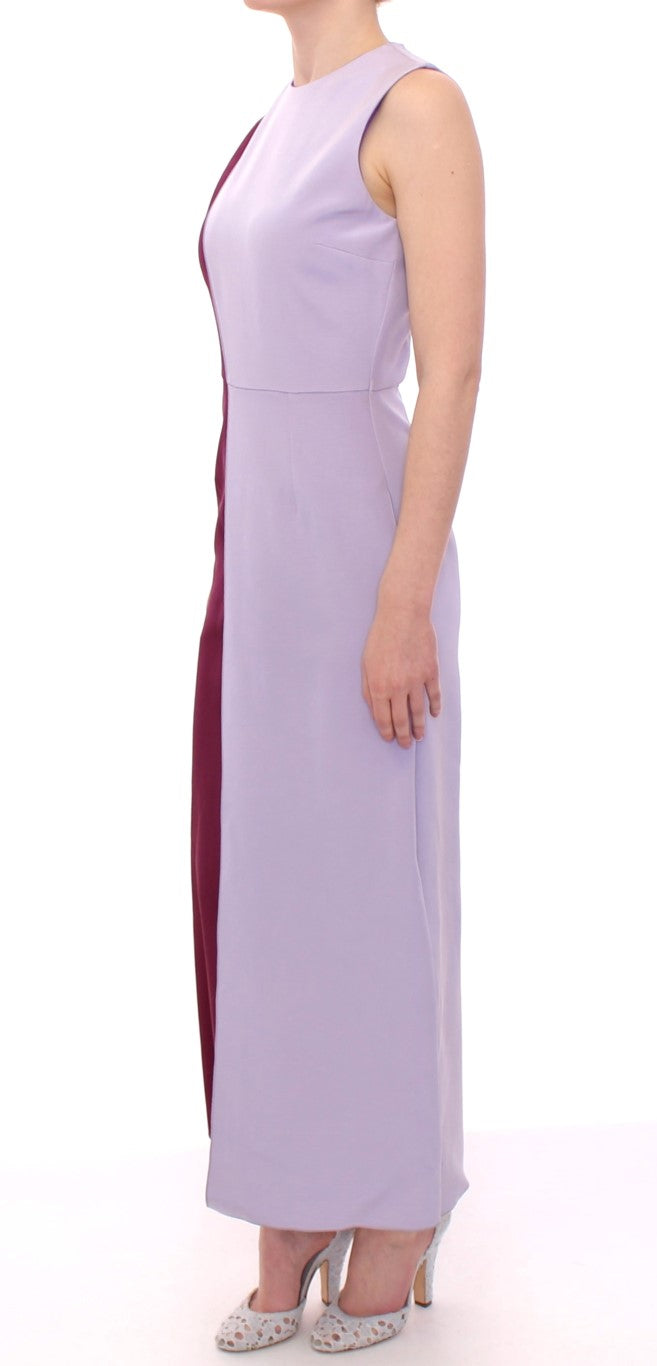 Barbara Casasola Purple Lavender Gown Maxi Silk Long Dress