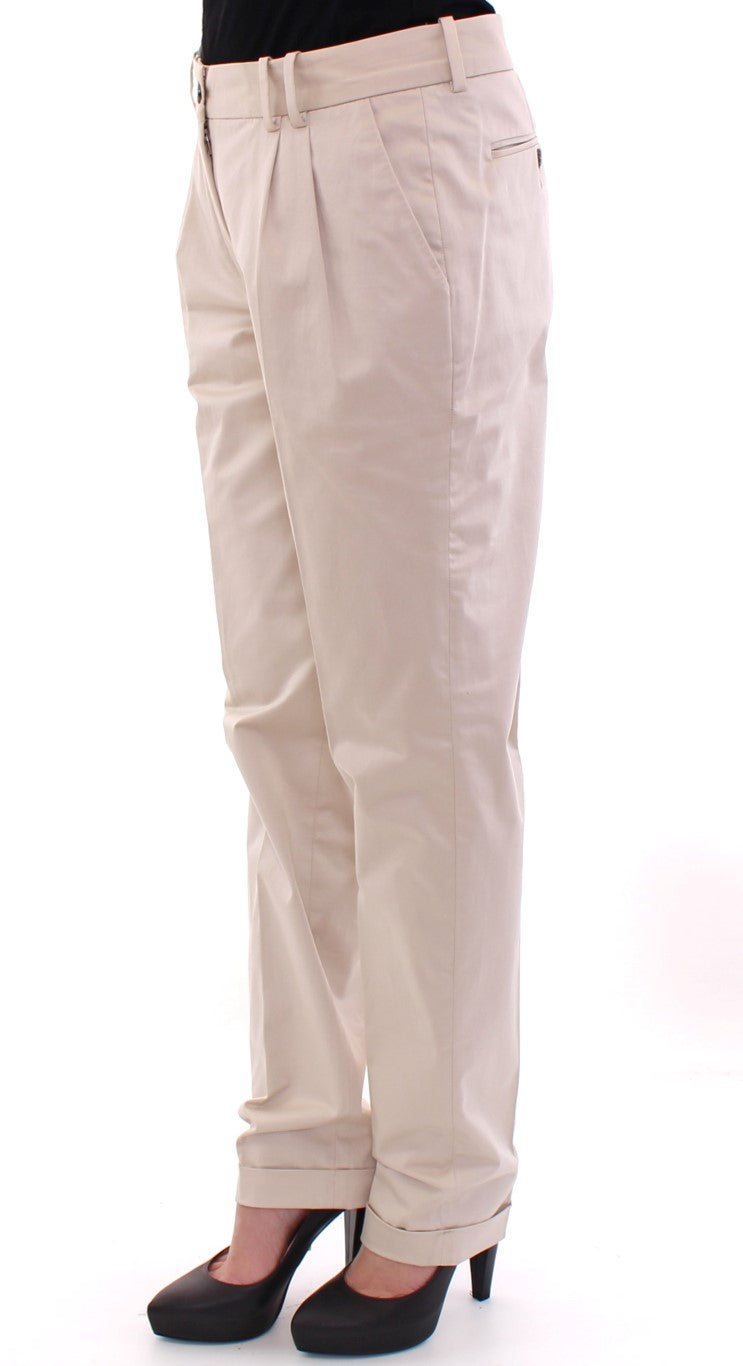 Dolce & Gabbana Beige Cotton Chinos Pants
