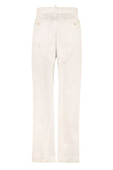 High-rise Cotton Trousers