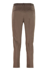 Calcut stretch cotton stovepipe trousers