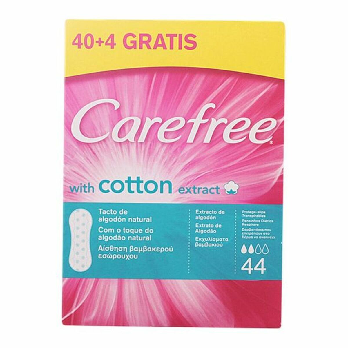 Protège-slip Transpirable Carefree Carefree (44 uds)