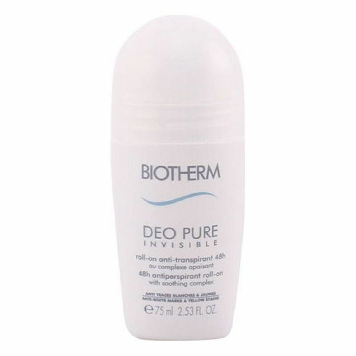 Roll-On Deodorant Deo Pure Invisible Biotherm BIOPUIF2107500 75 ml