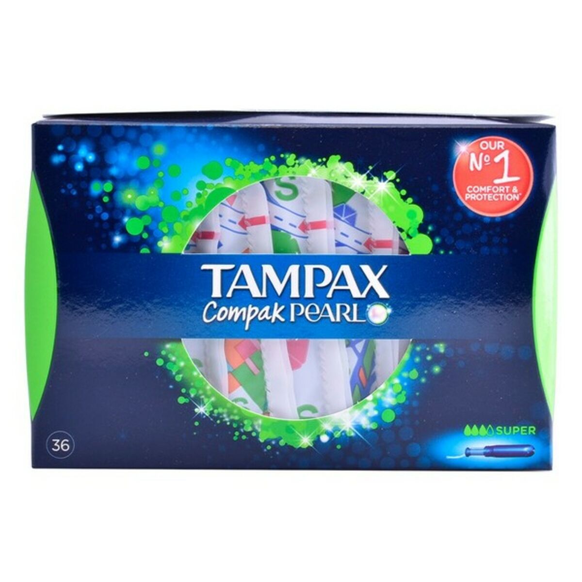 Tampons Super Pearl Compak Tampax 8067056 (36 uds) 36 Unités