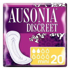 Incontinence Sanitary Pad Mini Ausonia Discreet (20 uds) 20 Units (20 uds)