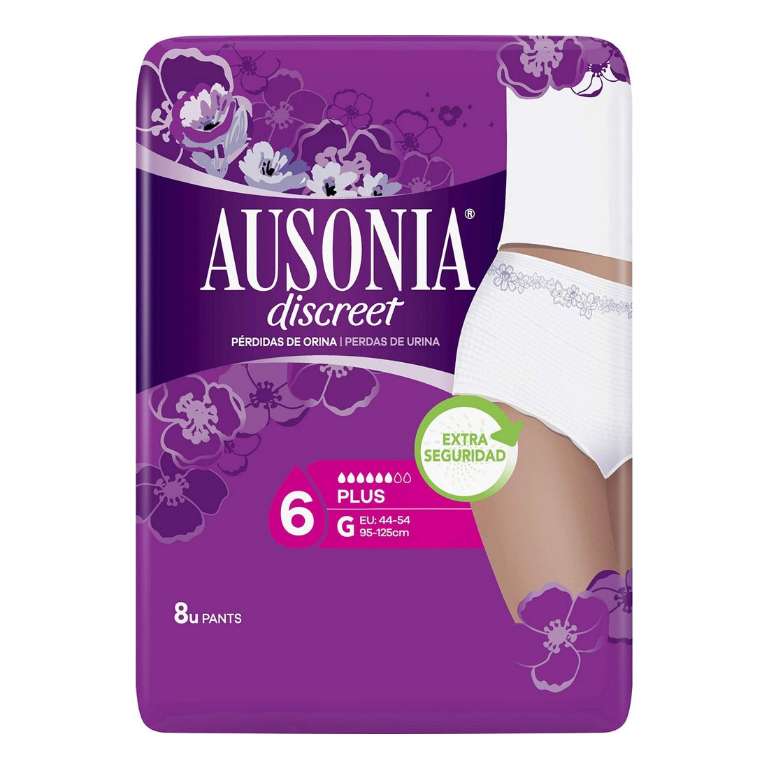 Compresses pour Incontinence Ausonia Discreet Grand (8 uds)