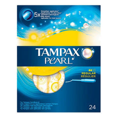 Pack of Tampons Pearl Regular Tampax Tampax Pearl (24 uds) 24 uds