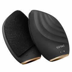 Cleansing Facial Brush Geske SmartAppGuided Black 5-in-1