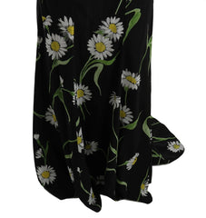 Dolce & Gabbana Sunflower Silk Stretch Sheath Dress
