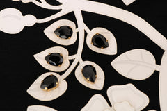 Dolce & Gabbana Black Baroque Floral Crystal Jacket