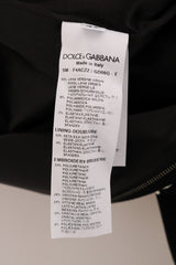Dolce & Gabbana Black Crystal Floral Pencil Skirt