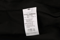 Dolce & Gabbana Gray Polka Dotted Sheath Wool Dress