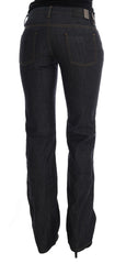 Costume National Dark Blue Cotton Classic Fit Jeans