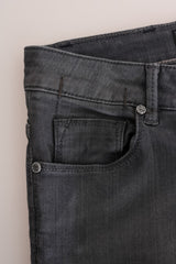 Acht Gray Cotton Slim Fit Denim Jeans
