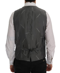 Dolce & Gabbana Gray STAFF Cotton Rayon Vest