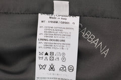 Dolce & Gabbana Gray STAFF Cotton Rayon Vest