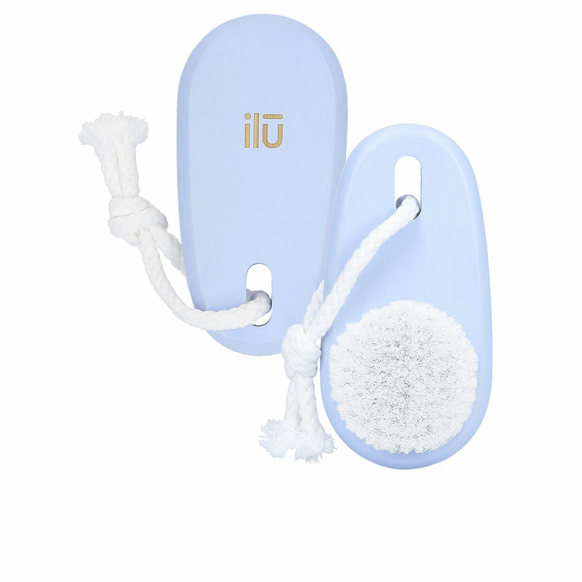 Brosse nettoyante visage Ilū Bamboon Bleu Oblongue