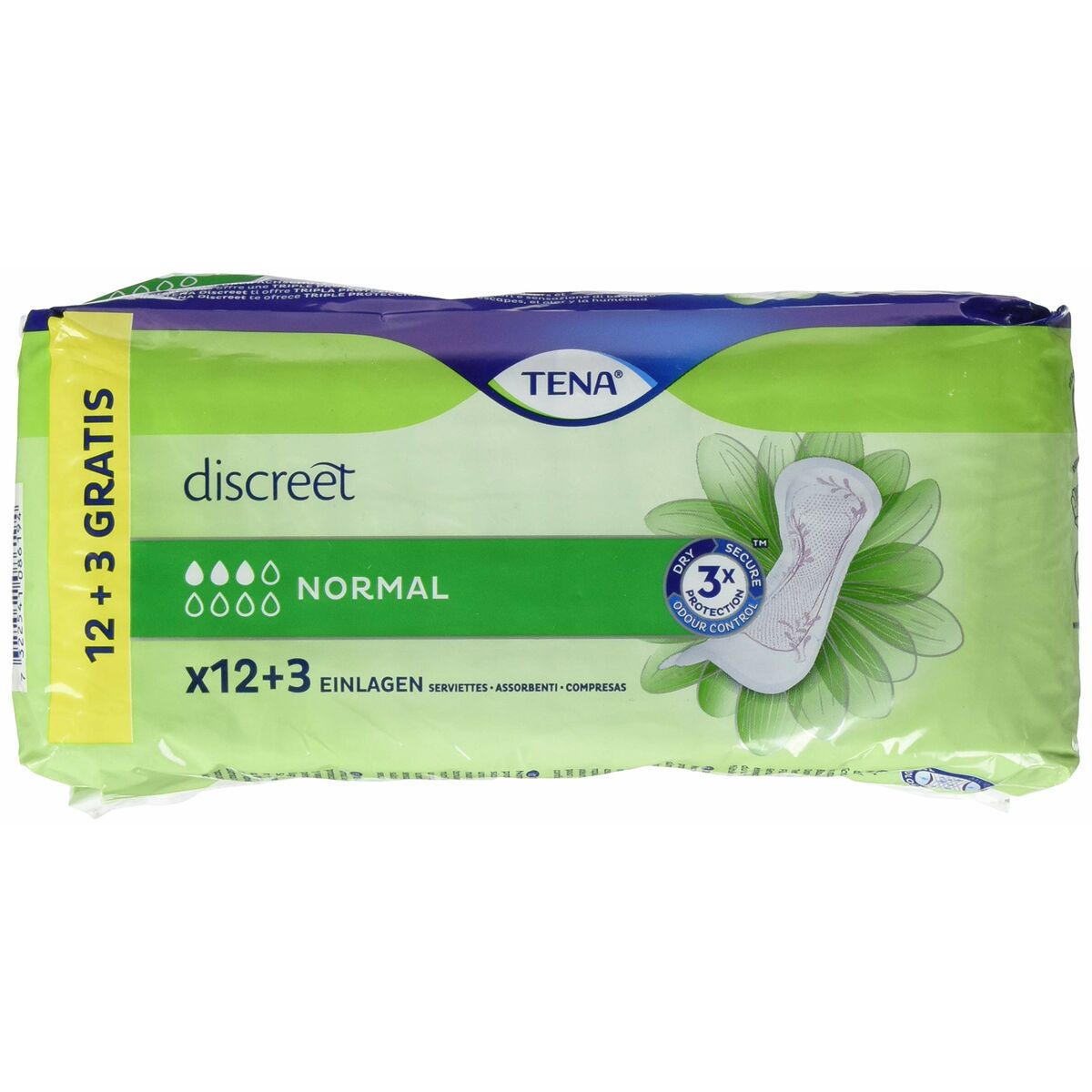 Incontinence Sanitary Pad Tena 15 Units (Parapharmacy)