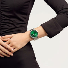 Unisex Watch Swatch SB07S101G Green Silver