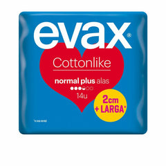 Compresses Normales sans Ailes Evax Cotton Like  Plus (14 uds)