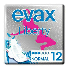 Compresses Normales avec Ailes LIBERTY Evax Liberty (12 uds)