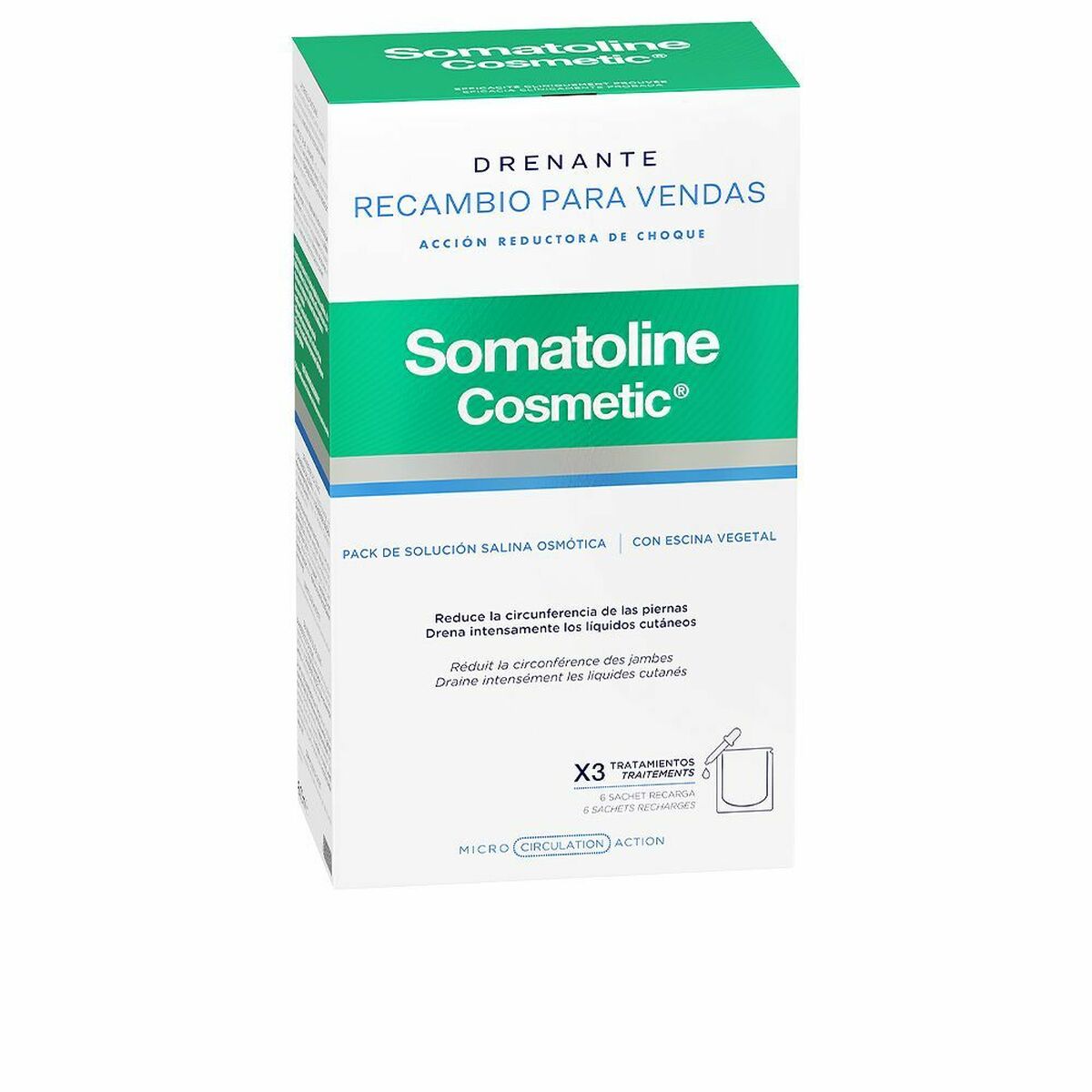 Bandages Somatoline Drenante Recambio Reducer Draining Bandages 6 Pieces