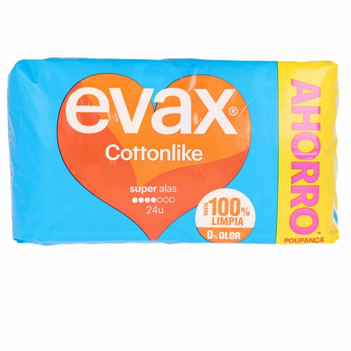 Compresses Super avec Ailes Evax Cottonlike (24 uds)