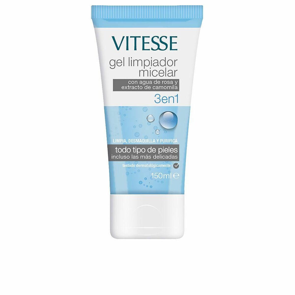 Facial Cleansing Gel Vitesse 3-in-1 Camomille Rose water (150 ml)