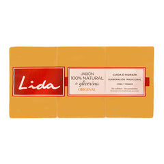 Natural Glycerine Soap Bar Lida (3 pcs)