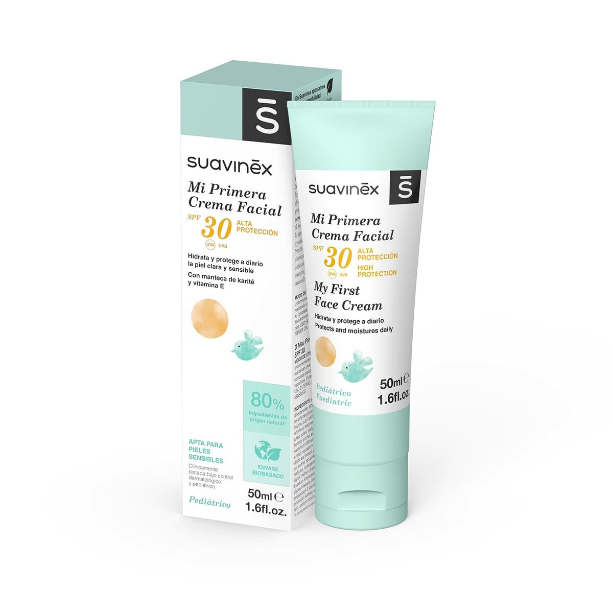 Crème Hydratante pour le Visage pour Bébés Suavinex Crema Spf 30 50 ml